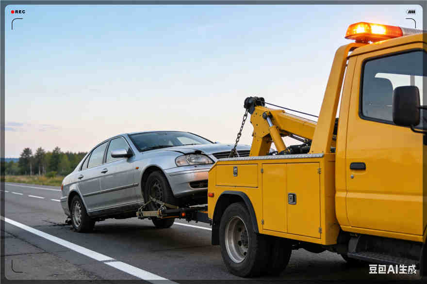 虹口区拖车救援电话【案例】